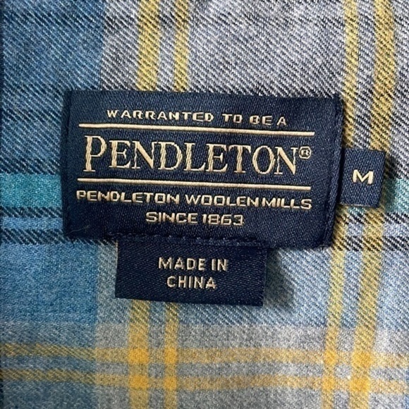 Pendleton top women’s button up size medium beautiful plaid 100% cotton - Picture 2 of 10